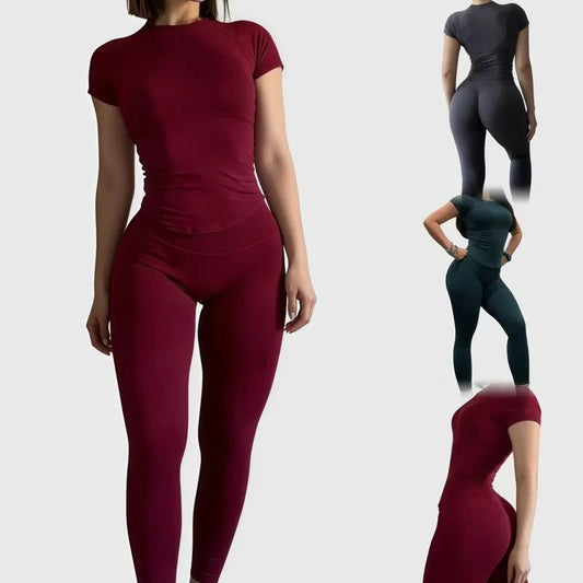 Ribbed Seamless Gym Set