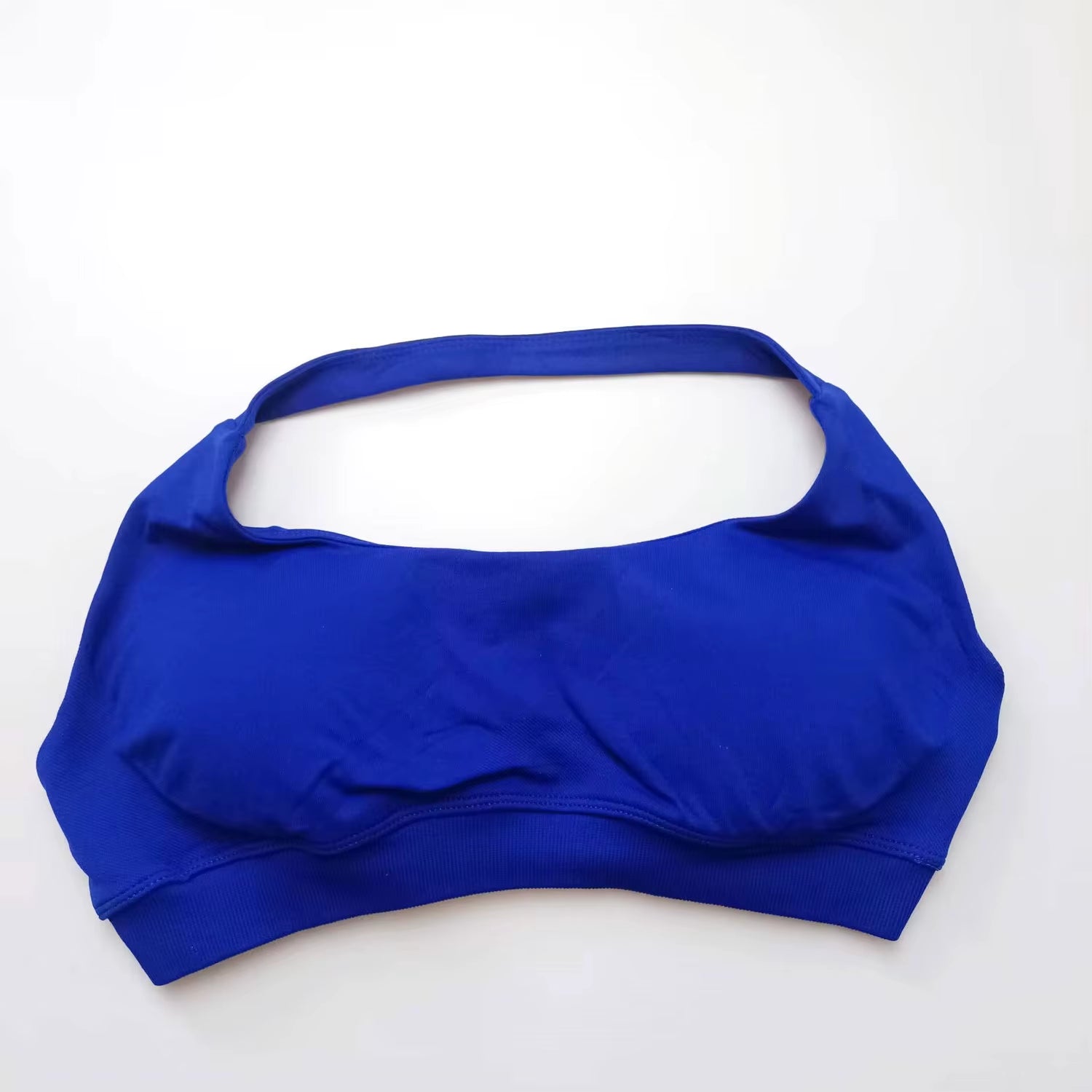 Elevate Your Workout with the NCLAGEN Women's Seamless Halter Sports Bra - High Support Push-Up Design for Ultimate Comfort and Style
