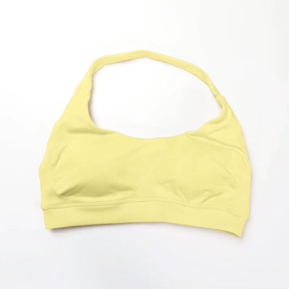 Elevate Your Workout with the NCLAGEN Women's Seamless Halter Sports Bra - High Support Push-Up Design for Ultimate Comfort and Style