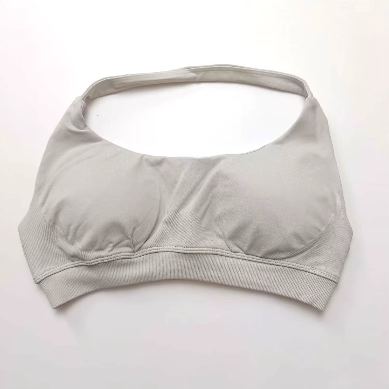 Elevate Your Workout with the NCLAGEN Women's Seamless Halter Sports Bra - High Support Push-Up Design for Ultimate Comfort and Style