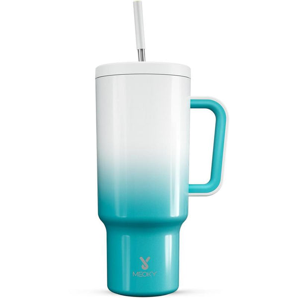 【Stay Stylish & Sustainable】 Meoky'S Stainless Steel Car Cup Keeps Drinks Cold for 24Hrs，Perfect for Travel, Outdoor Adventures, Leak-Proof, Reusable, & Arrives in Just 3 Days