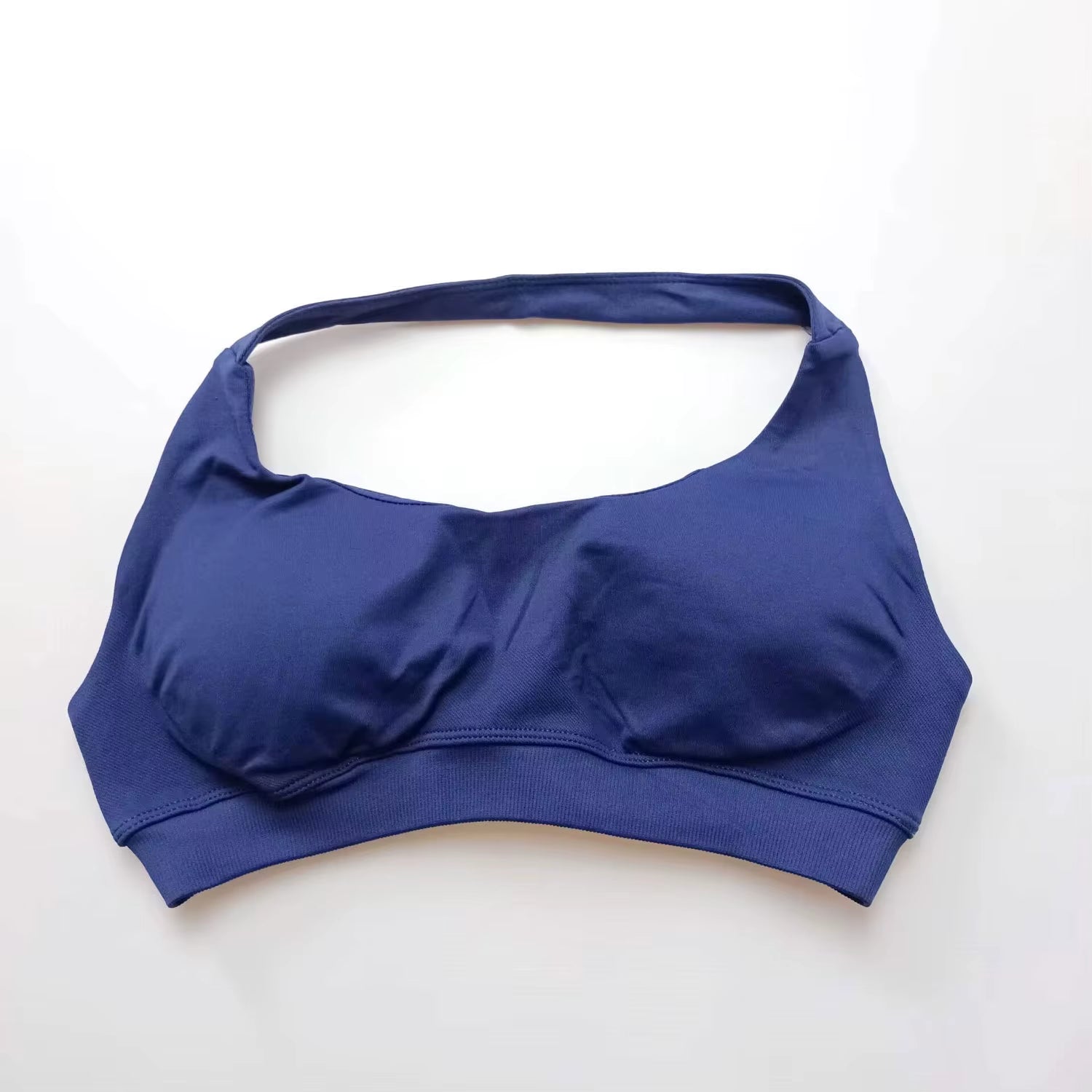 Elevate Your Workout with the NCLAGEN Women's Seamless Halter Sports Bra - High Support Push-Up Design for Ultimate Comfort and Style