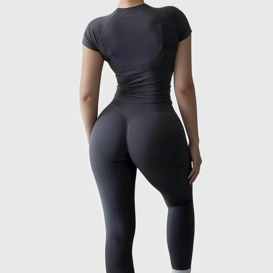 Ribbed Seamless Gym Set