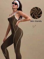 Compression Cross Strap Yoga Jumpsuit