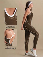 Compression Cross Strap Yoga Jumpsuit