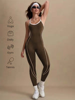 Compression Cross Strap Yoga Jumpsuit