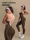 Compression Cross Strap Yoga Jumpsuit