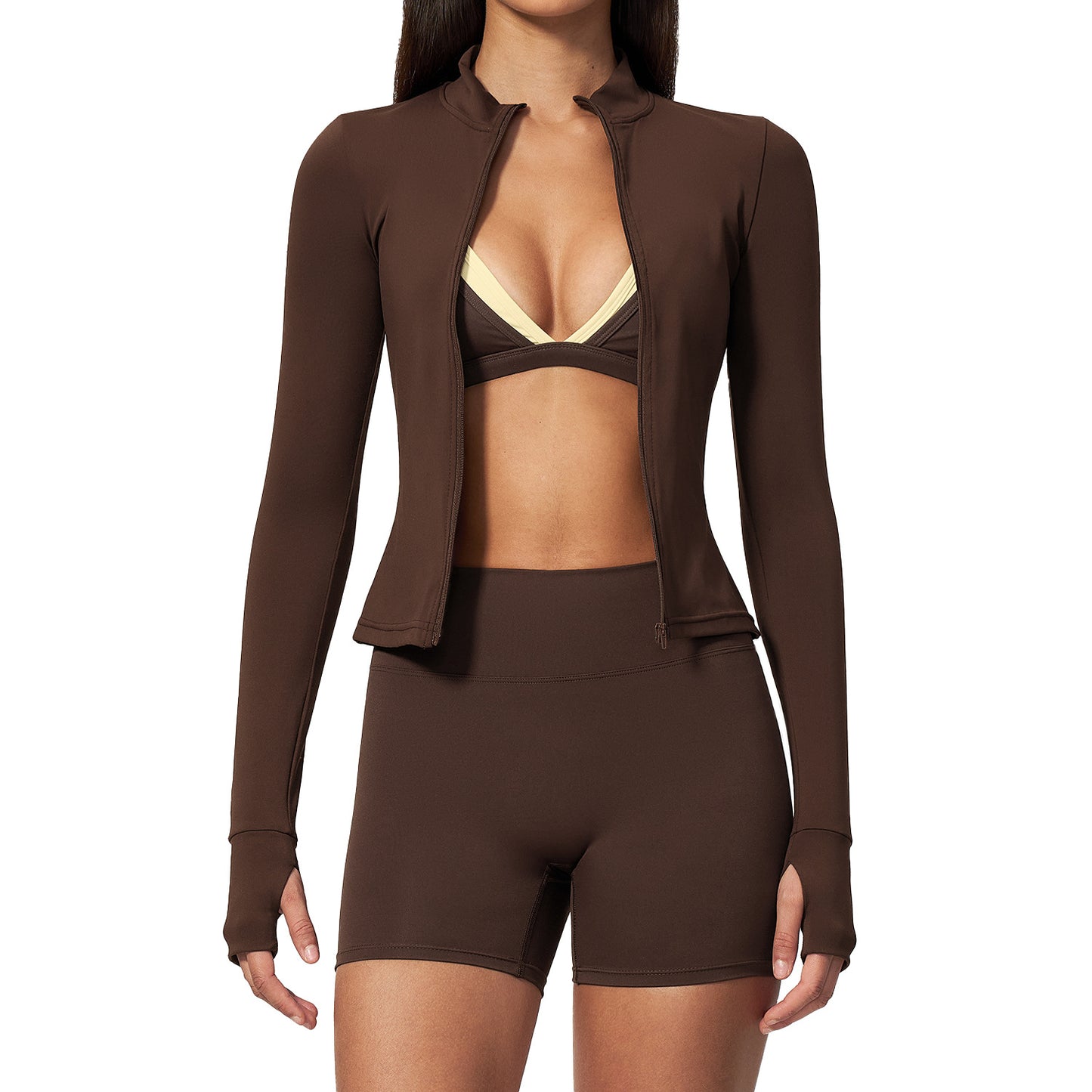 New Tight-Fitting Yoga Workout Three-Piece Set