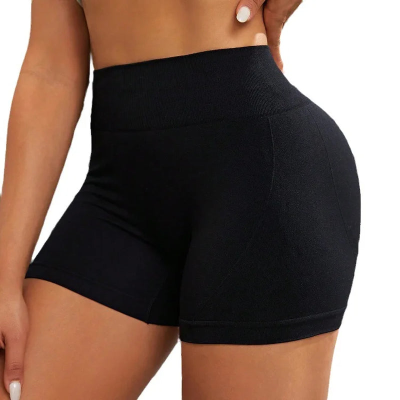 Elevate Your Workout with High-Waisted Fitness Shorts for Women - Breathable, Slim-Fit Cycling and Yoga Pants