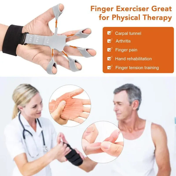 Finger Gripper Exerciser for Guitarists – 6 Resistance Levels for Hand Strengthening and Rehabilitation