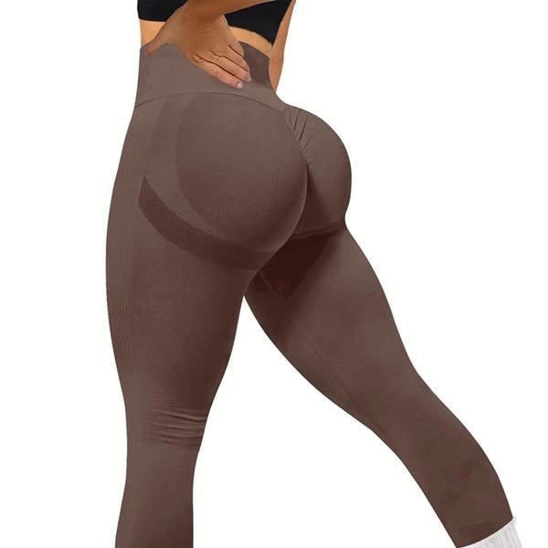 Fall Sporty Women'S High Waist Ruched Sports Leggings, Sport Plain High Stretch Skinny Pants for Yoga Running Gym Workout, Workout Clothes for Women, Women Sport & Outdoor Clothing for Back to School, Plz Order a Size Up, Fall Outfits 2024, 90S Clothes