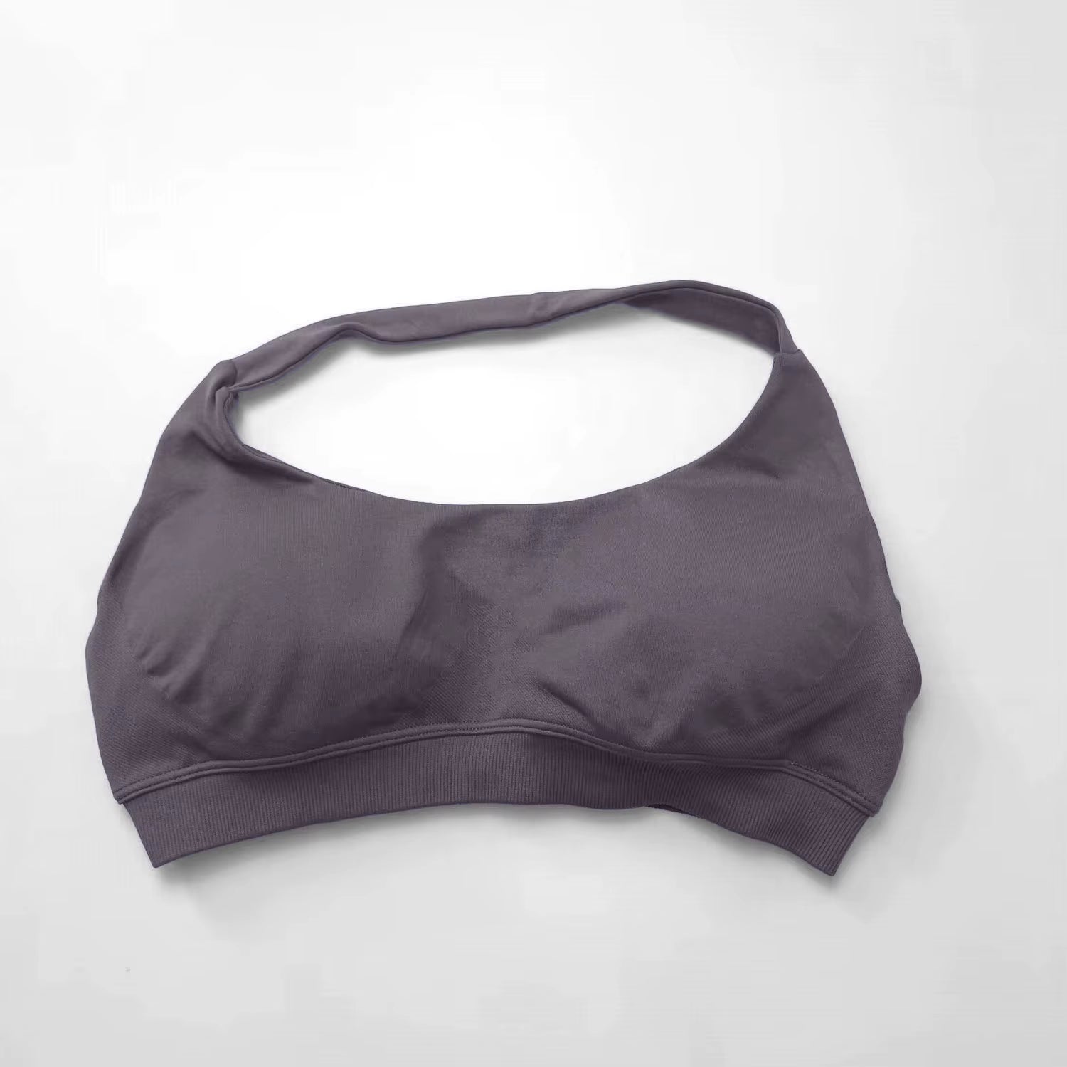 Elevate Your Workout with the NCLAGEN Women's Seamless Halter Sports Bra - High Support Push-Up Design for Ultimate Comfort and Style
