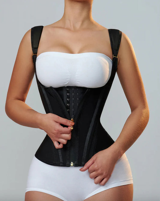 Transform Your Figure with the Shapshe® Women's Waist Trainer Corset Vest – Ultimate Body Shaper with Steel Bones