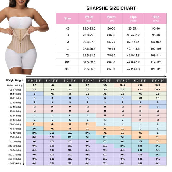 Transform Your Workout with SHAPSHE Women's Tummy Control Waist Trainer Corset - Ultimate Comfort & Style for Gym Enthusiasts