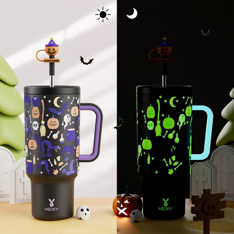 【Stay Stylish & Sustainable】 Meoky'S Stainless Steel Car Cup Keeps Drinks Cold for 24Hrs，Perfect for Travel, Outdoor Adventures, Leak-Proof, Reusable, & Arrives in Just 3 Days