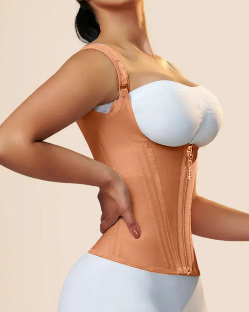 Transform Your Figure with the Shapshe® Women's Waist Trainer Corset Vest – Ultimate Body Shaper with Steel Bones