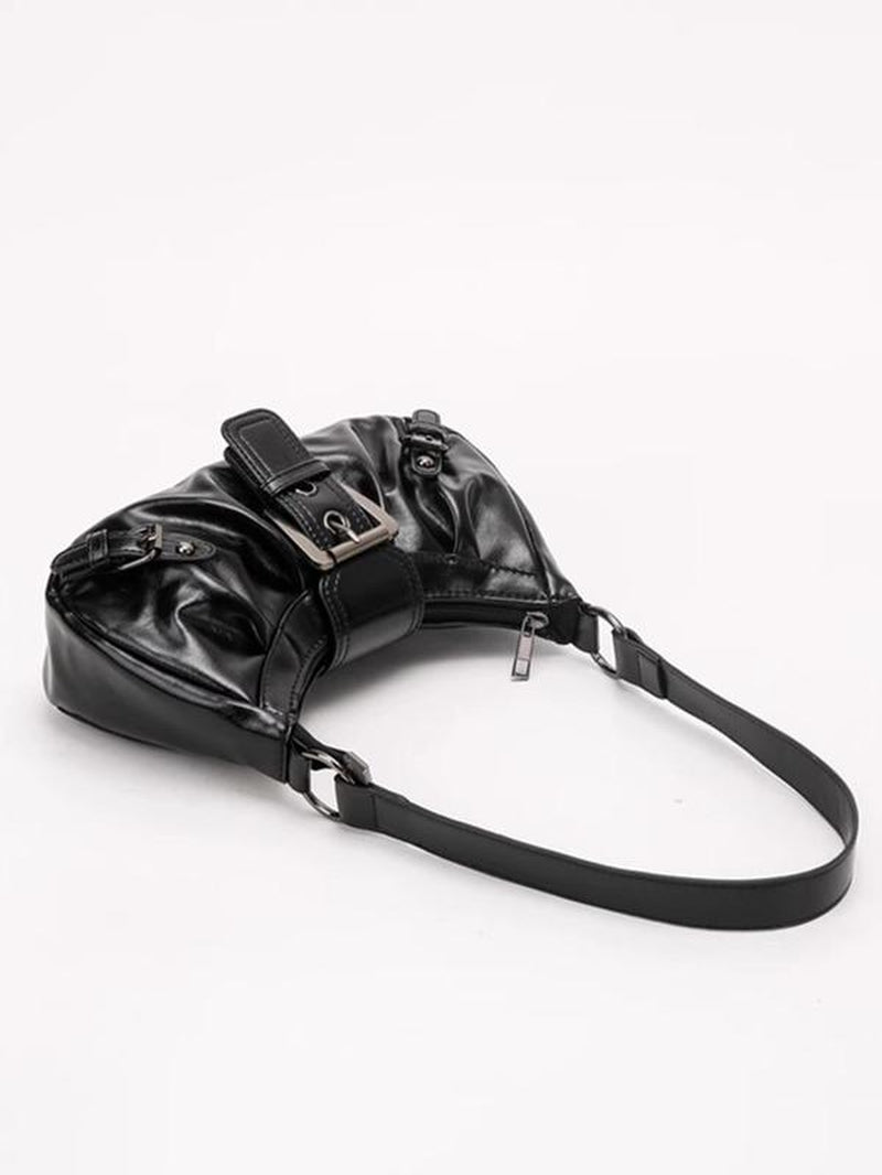 Women'S Y2K Retro Shoulder Bag, Fashionable Solid Color Shoulder Bag for Daily Used, Casual Trendy Versatile High-Quality Daily Commuting Bag