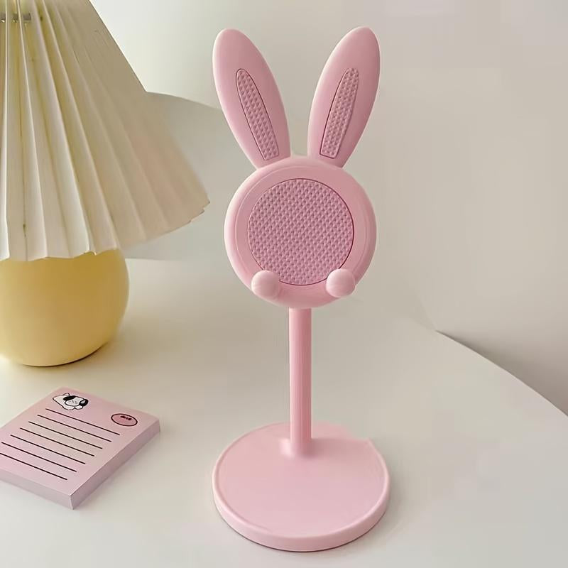 Whimsical Rabbit Design Adjustable Phone Holder - Perfect Desktop Stand for Home & Office