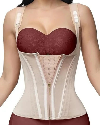 Transform Your Figure with the Shapshe® Women's Waist Trainer Corset Vest – Ultimate Body Shaper with Steel Bones
