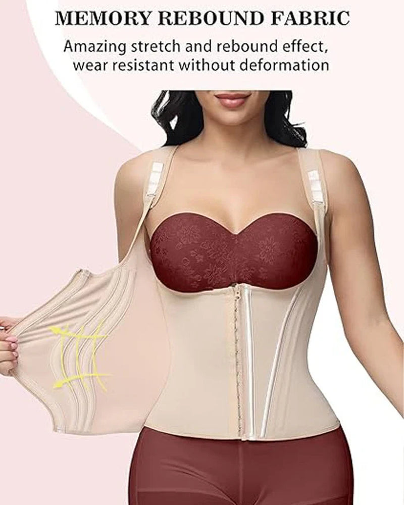 Transform Your Figure with the Shapshe® Women's Waist Trainer Corset Vest – Ultimate Body Shaper with Steel Bones