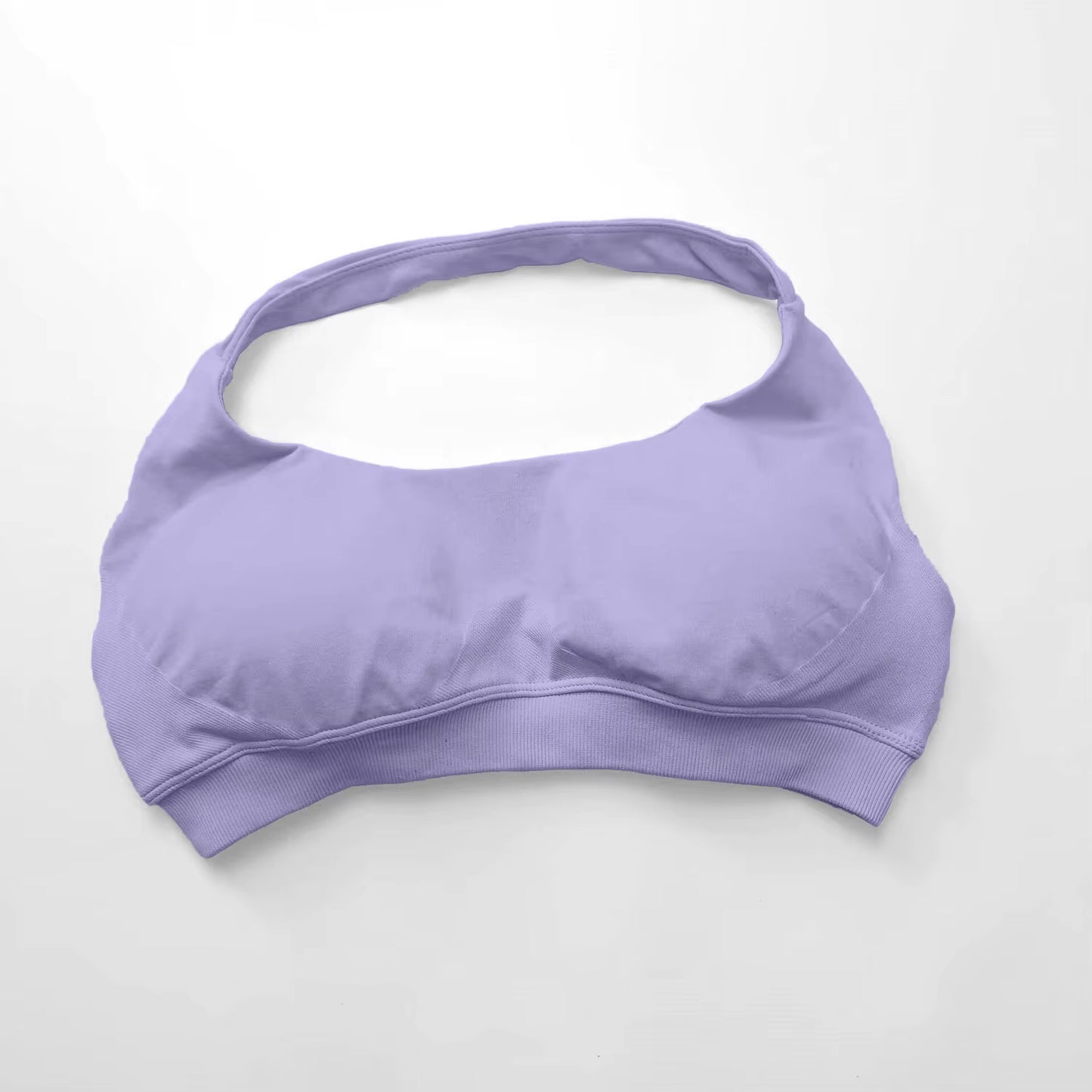 Elevate Your Workout with the NCLAGEN Women's Seamless Halter Sports Bra - High Support Push-Up Design for Ultimate Comfort and Style