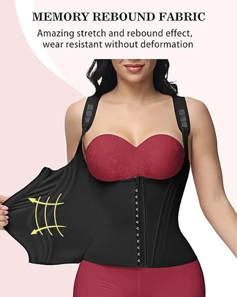 Transform Your Figure with the Shapshe® Women's Waist Trainer Corset Vest – Ultimate Body Shaper with Steel Bones