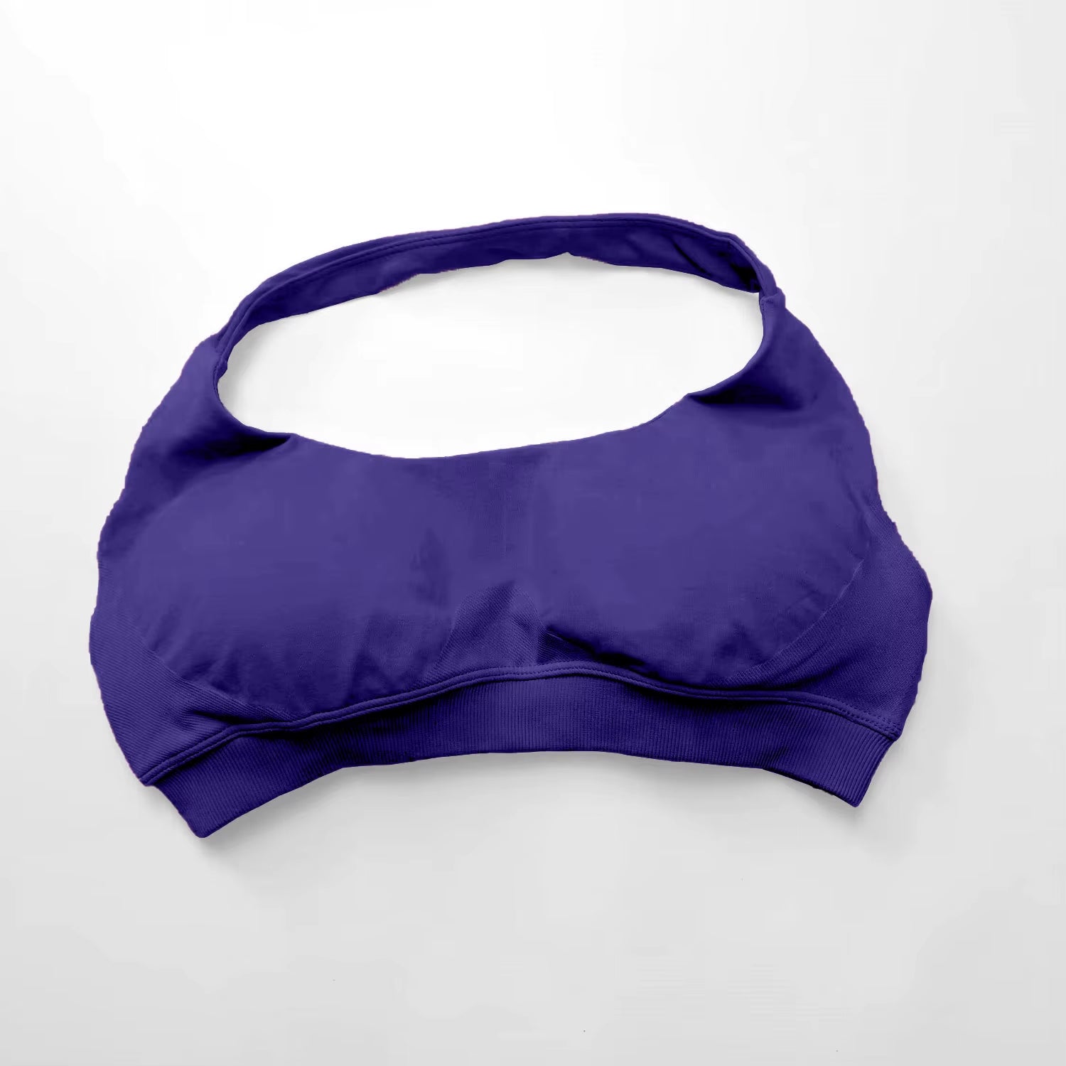 Elevate Your Workout with the NCLAGEN Women's Seamless Halter Sports Bra - High Support Push-Up Design for Ultimate Comfort and Style
