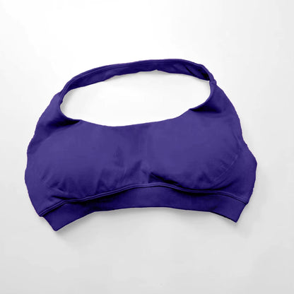 Elevate Your Workout with the NCLAGEN Women's Seamless Halter Sports Bra - High Support Push-Up Design for Ultimate Comfort and Style