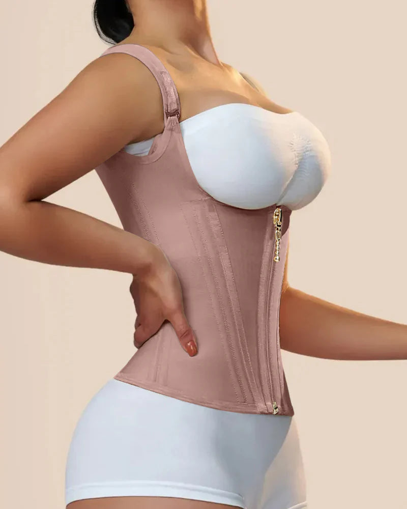 Transform Your Figure with the Shapshe® Women's Waist Trainer Corset Vest – Ultimate Body Shaper with Steel Bones