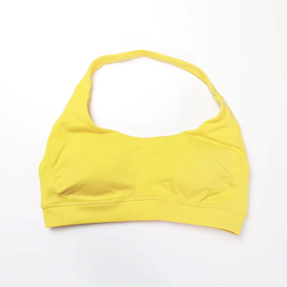 Elevate Your Workout with the NCLAGEN Women's Seamless Halter Sports Bra - High Support Push-Up Design for Ultimate Comfort and Style