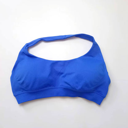 Elevate Your Workout with the NCLAGEN Women's Seamless Halter Sports Bra - High Support Push-Up Design for Ultimate Comfort and Style