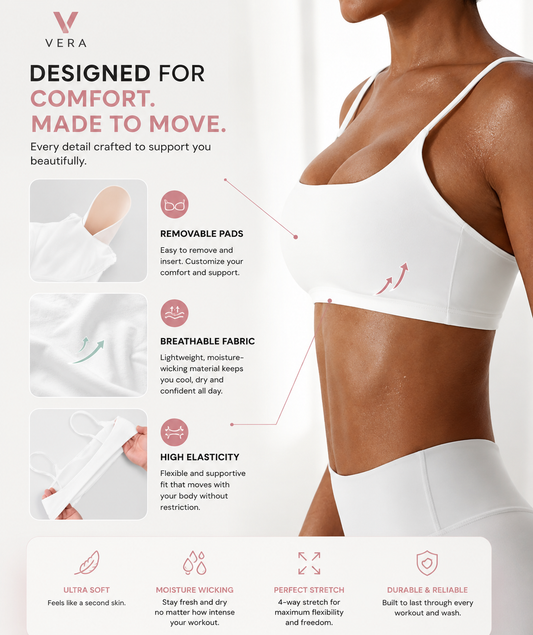 Cross Back Sports Bra
