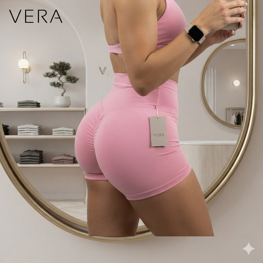 Ribbed Seamless Yoga Shorts