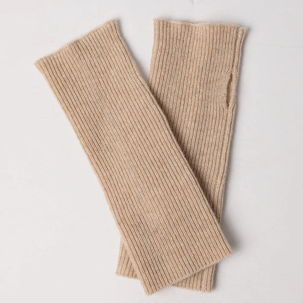 Custom Pure 100% Cashmere Gloves Winter Men Women Fingerless Knitted Fashion Thermal Woolen Wool Mittens Gloves