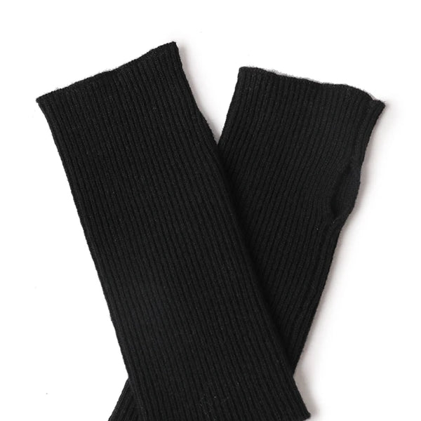 Custom Pure 100% Cashmere Gloves Winter Men Women Fingerless Knitted Fashion Thermal Woolen Wool Mittens Gloves