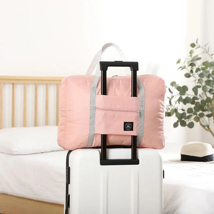 Ultimate Foldable Travel Duffel Bag - Lightweight, Spacious, and Stylish for Women & Girls - Perfect for Weekend Getaways and Overnight Trips
