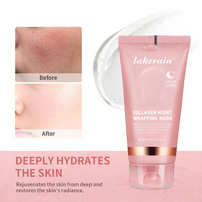 Revitalize Your Skin Overnight with the Korean Deep Collagen Peel-Off Mask - Anti-Wrinkle, Lifting Treatment for All Skin Types