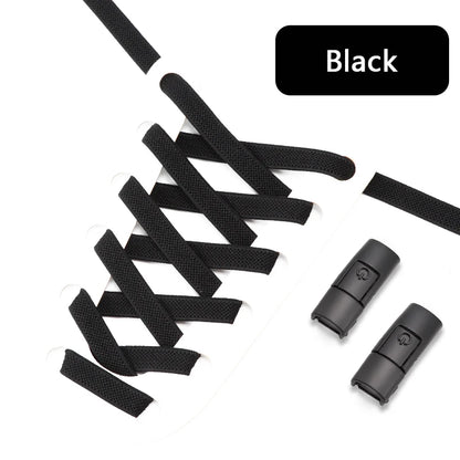 Transform Your Footwear with No Tie Press Lock Elastic Shoelaces - Perfect for Kids and Adults!
