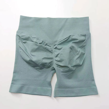 Elevate Your Workout with NCLAGEN Women's Impact Shorts - Seamless 4.5" Biker Shorts for Ultimate Comfort and Style