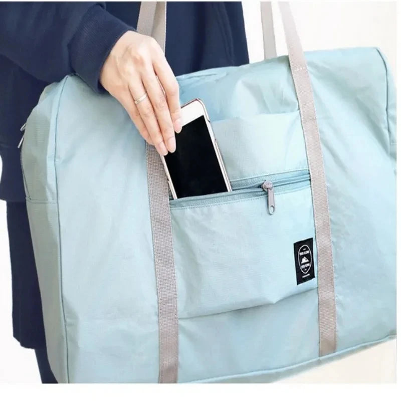 Ultimate Foldable Travel Duffel Bag - Lightweight, Spacious, and Stylish for Women & Girls - Perfect for Weekend Getaways and Overnight Trips
