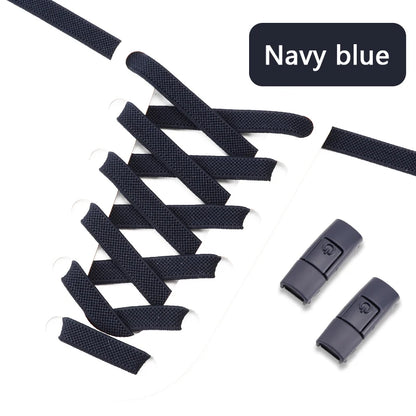 Transform Your Footwear with No Tie Press Lock Elastic Shoelaces - Perfect for Kids and Adults!