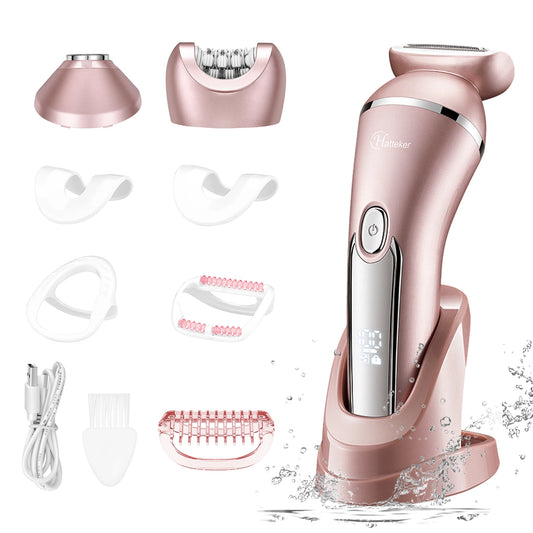 Revolutionary 3-in-1 Electric Epilator & Shaver for Effortless Hair Removal - Perfect for Legs, Arms, Underarms, and Bikini Area