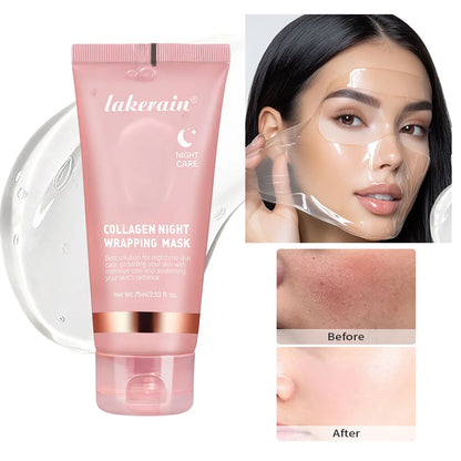 Revitalize Your Skin Overnight with the Korean Deep Collagen Peel-Off Mask - Anti-Wrinkle, Lifting Treatment for All Skin Types