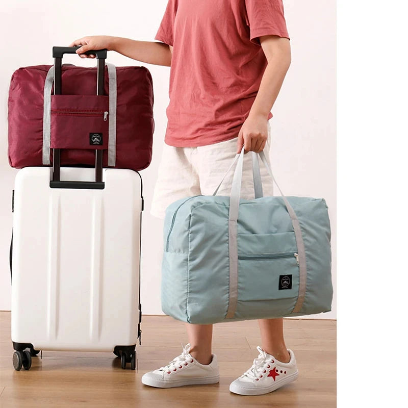 Ultimate Foldable Travel Duffel Bag - Lightweight, Spacious, and Stylish for Women & Girls - Perfect for Weekend Getaways and Overnight Trips