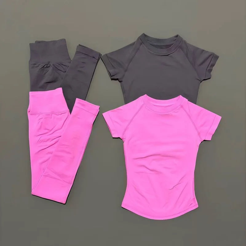 Elevate Your Workout with the 2-Piece Women's Yoga Sports Set - Seamless Comfort & Style for Fitness Enthusiasts