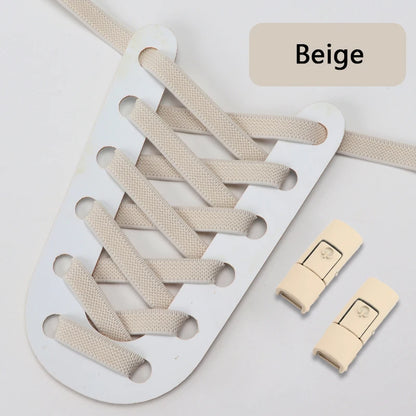 Transform Your Footwear with No Tie Press Lock Elastic Shoelaces - Perfect for Kids and Adults!