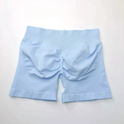 Elevate Your Workout with NCLAGEN Women's Impact Shorts - Seamless 4.5" Biker Shorts for Ultimate Comfort and Style