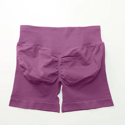 Elevate Your Workout with NCLAGEN Women's Impact Shorts - Seamless 4.5" Biker Shorts for Ultimate Comfort and Style