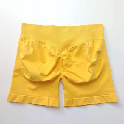 Elevate Your Workout with NCLAGEN Women's Impact Shorts - Seamless 4.5" Biker Shorts for Ultimate Comfort and Style