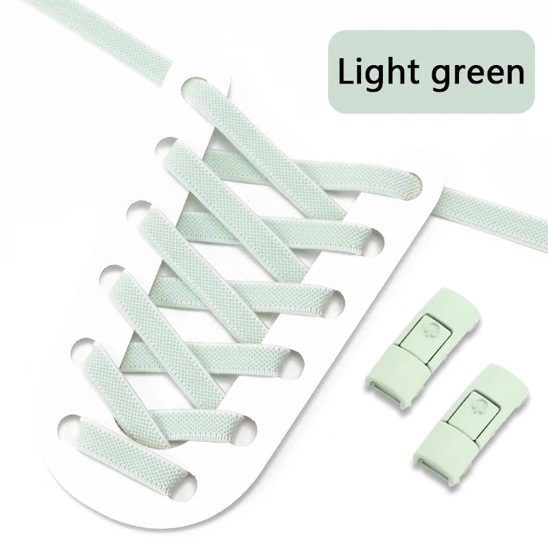 Transform Your Footwear with No Tie Press Lock Elastic Shoelaces - Perfect for Kids and Adults!